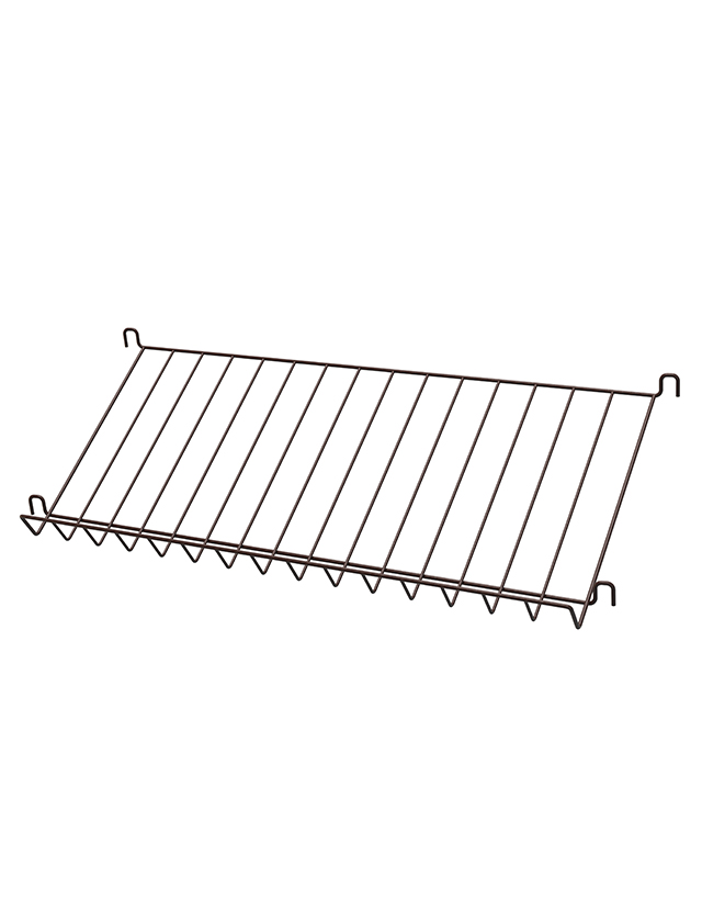 String System Magazinablage aus Metall 78×30cm in Dunkelbraun