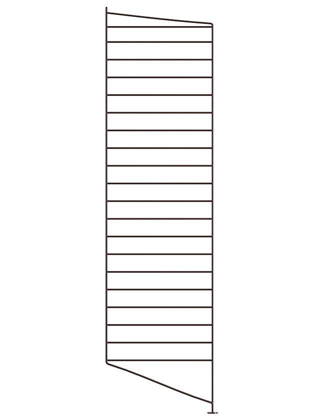 String Regal-System Bodenleiter dunkelbraun (Dark Brown) – 1er Pack 115 × 30 cm