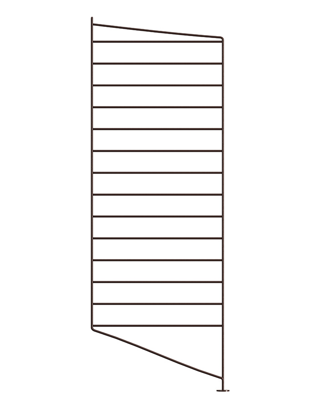 String Regal-System Bodenleiter dunkelbraun (Dark Brown) – 1er Pack 85 × 30 cm