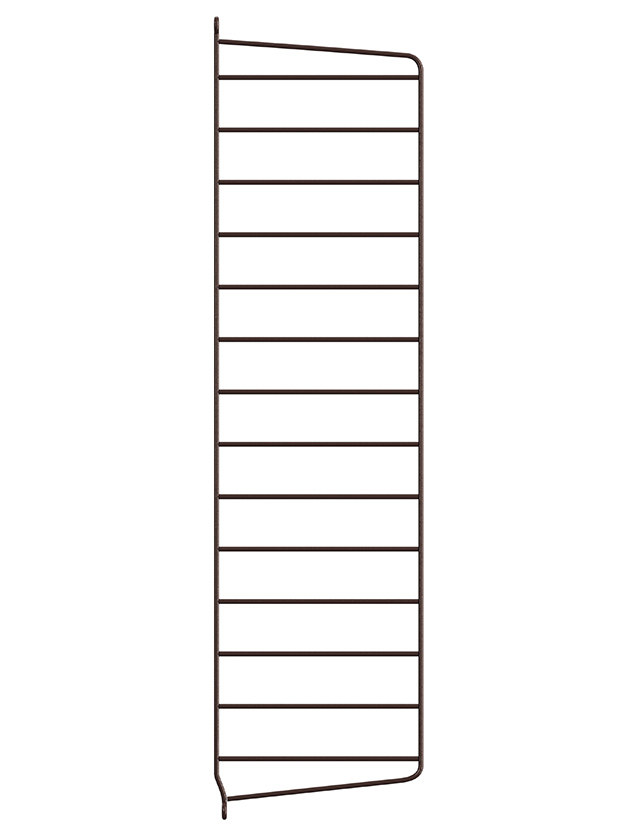 String Regal-System Wandleiter dunkelbraun (Dark Brown) – 1er Pack 75 × 20 cm
