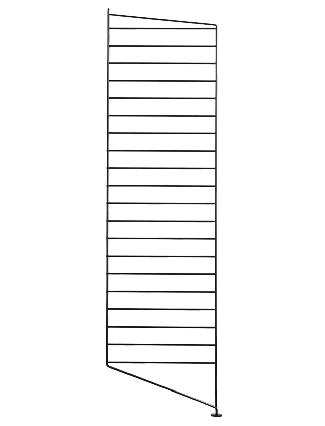 String Regal-System Bodenleiter Black - Schwarz – 1er-Pack 115 × 30 cm