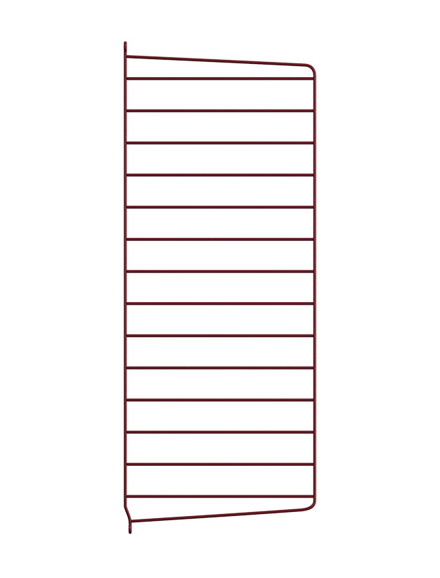 String Regal-System Wandleiter in Dark Red, 1er Pack, 75 x 30 cm