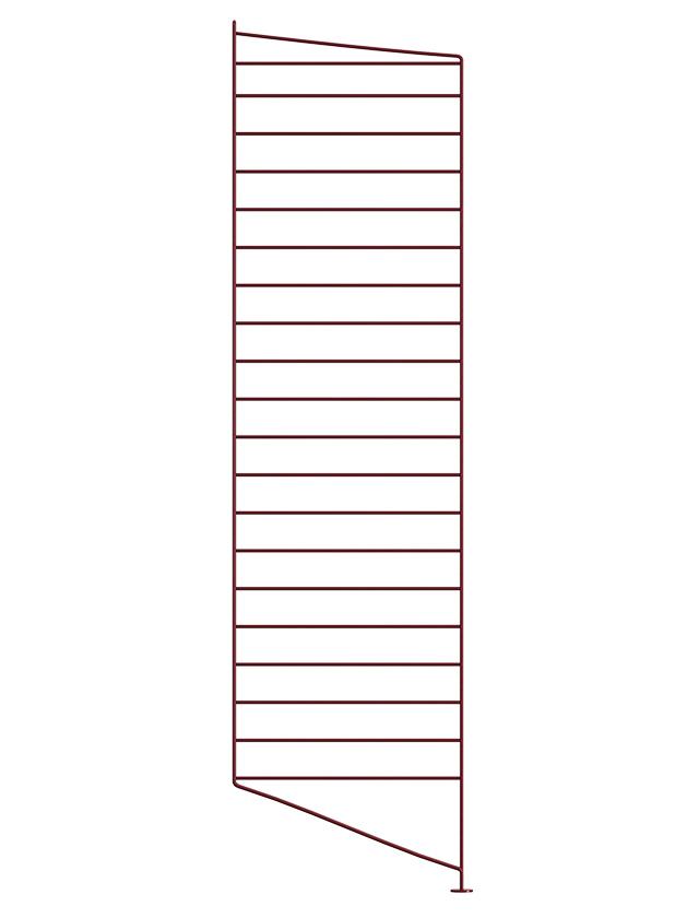 String Regal-System Bodenleiter in Dark Red, 1er Pack, 115 x 30 cm