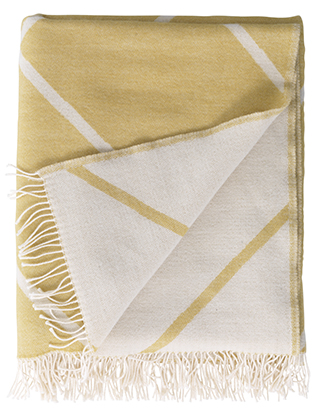 by Lassen Mesch Wolldecke in Mustard