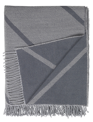 by Lassen Mesch Wolldecke in Grey