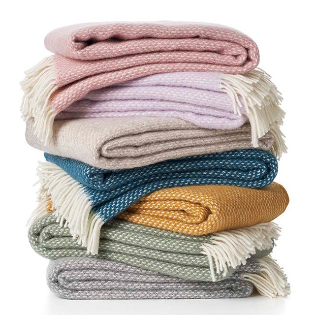 Preppy Wolldecken aus 100% Schurwolle von Klippan aus Schweden